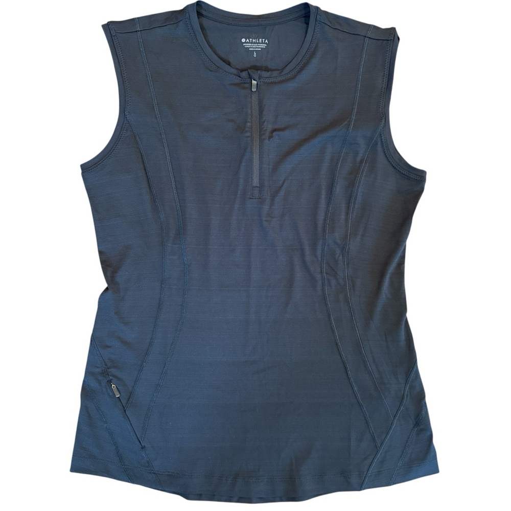 Athleta Pacifica Illume UPF Fitted Tank Black